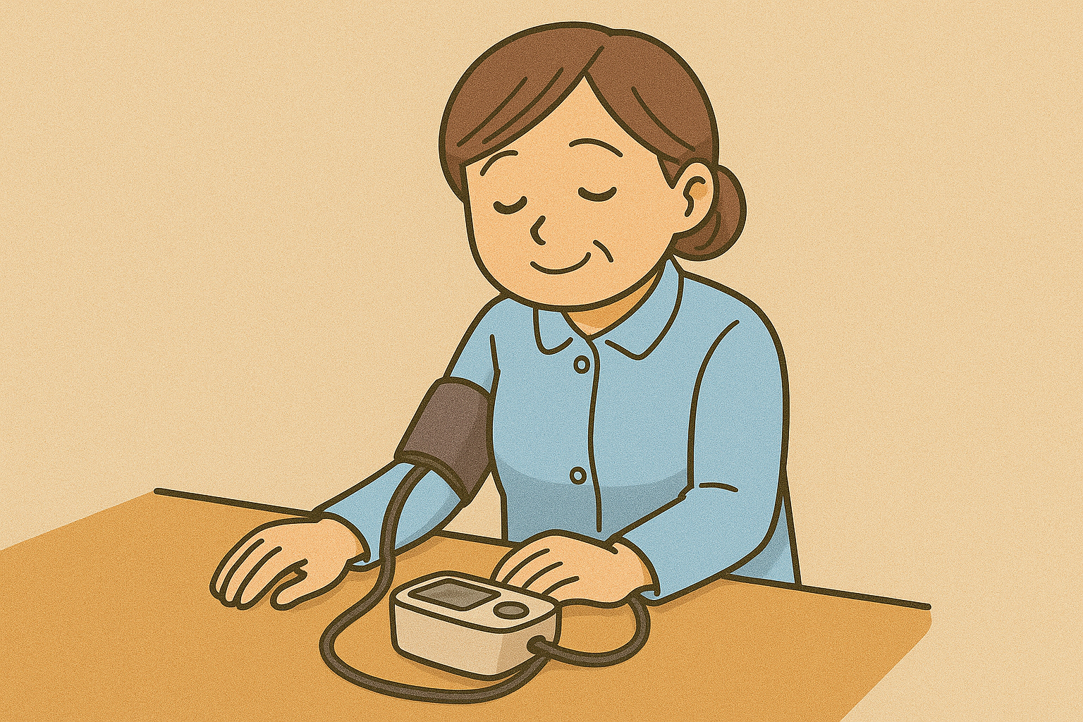 シャント側の腕で血圧測定をしない