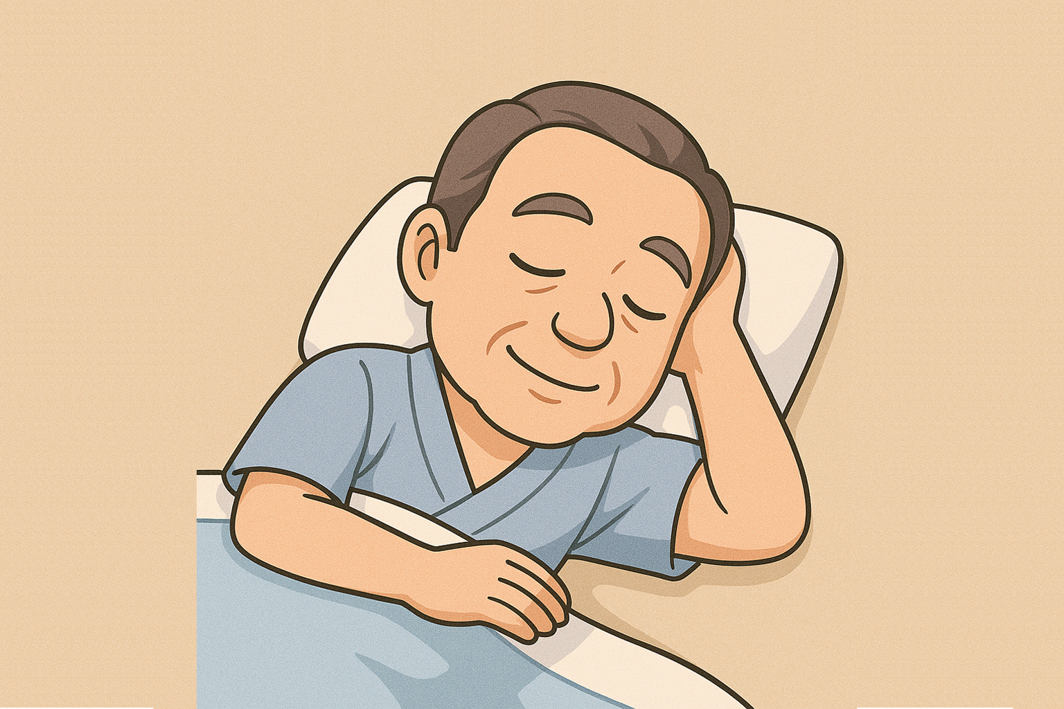 シャント側の腕で腕枕・手枕をしない